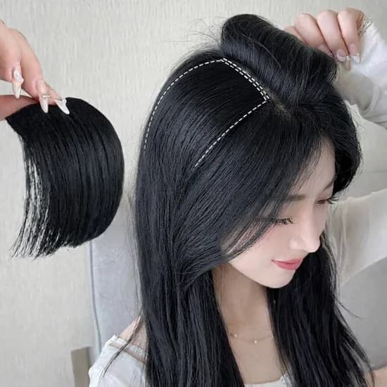 볼륨 리프팅 가발 머리핀, 쿨블랙, 2개
