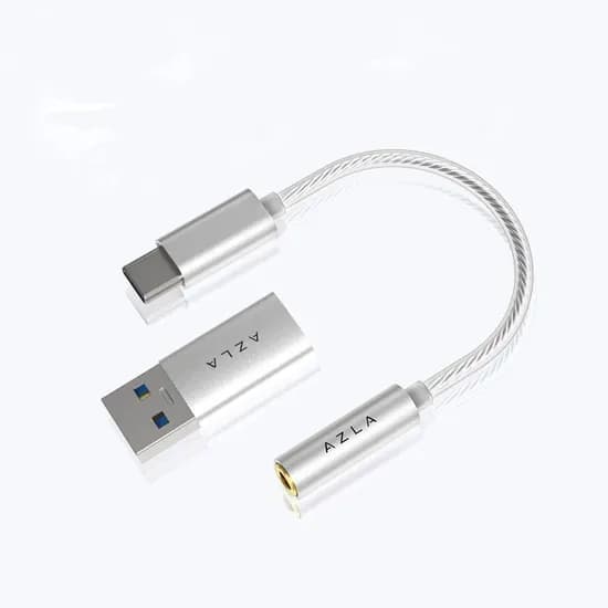 아즈라 C타입 이어폰 젠더 DAC-A100 실버 1개