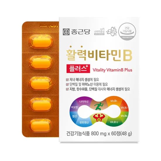 종근당 활력비타민B 플러스 800mg 60정 1개