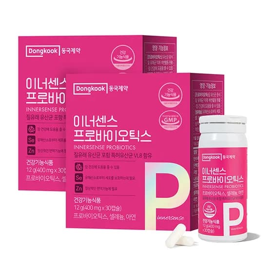 동국제약 이너센스 프로바이오틱스 400mg 30캡슐 2개