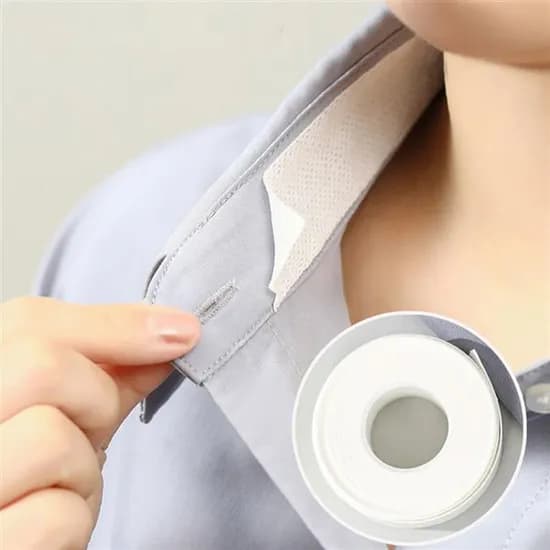셔츠 카라 목때 오염 방지 테이프 흰색 2cm*8m 1개