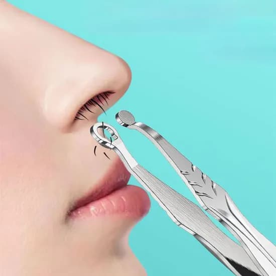 원형 코털 제거기, 실버, 2개