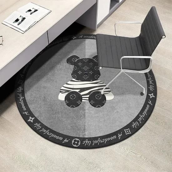 홈뚜 곰돌이 감성 러그, 베어브릭, 원형 120cm