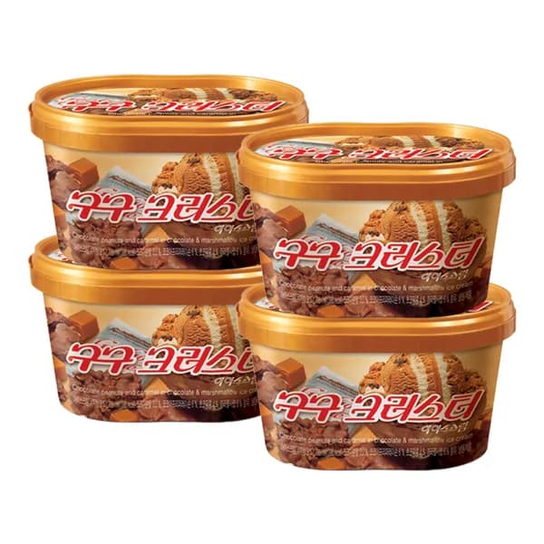 롯데웰푸드 구구 크러스트 홈 660ml 4개 21,500원