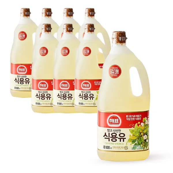 해표 식용유 1.5L 8개
