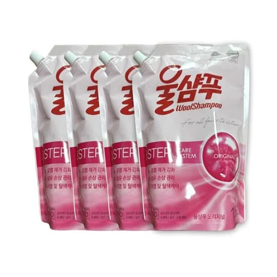 애경 울샴푸 리필 오리지널 1.5L 4개