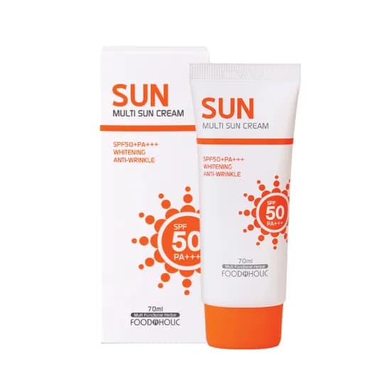 푸드어홀릭 멀티 선크림 백탁없는 혼합자차 70ml 4개