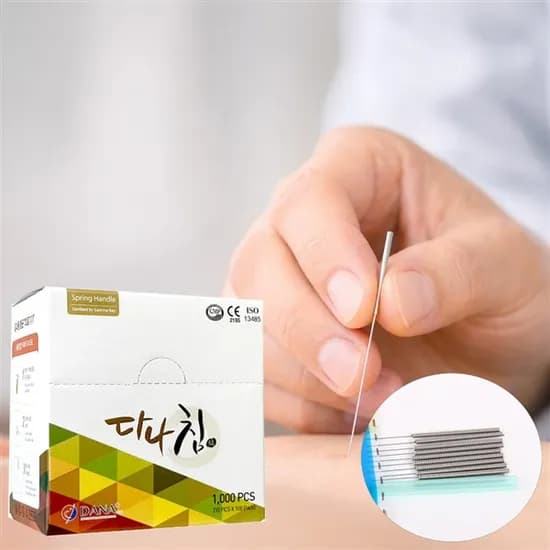 다나침 멸균 한방침 0.30x40mm 1000피스 1통