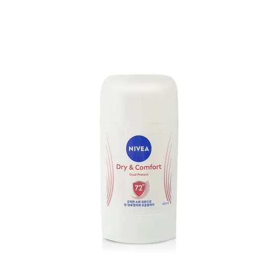 니베아 데오드란트 스틱, 드라이 콤포트, 50ml, 4개