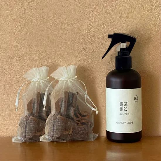 온다숲 계피스프레이 + 계피큐브, 250ml, 큐브 50g 2개, 1set