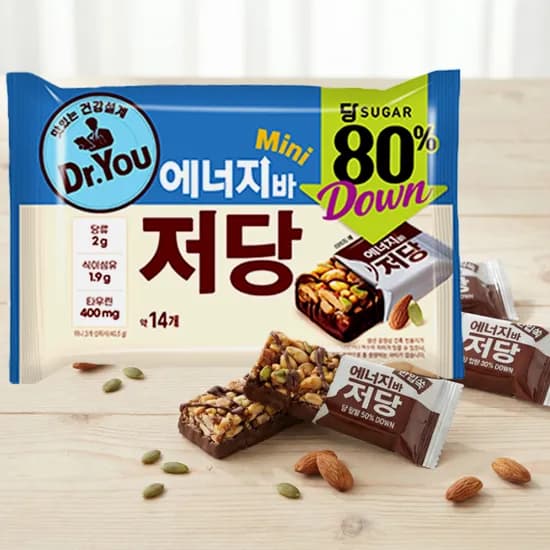 닥터유 에너지바 저당 미니, 324g, 1개