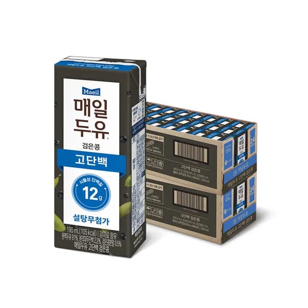 매일두유 고단백 검은콩 190ml 48개 33,900원