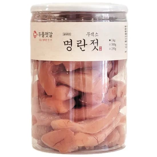 두물젓갈 무색소 저염 명란젓 선동 파지 1kg 1개