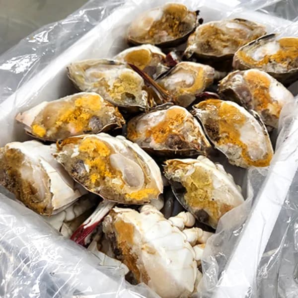 연평도 급냉 암꽃게 손질 절단 냉동 꽃게 2kg 1팩