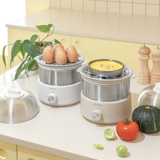 클래파 멀티 찜기 BES-131W, 화이트, 1개