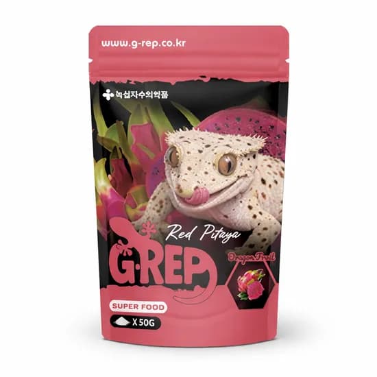 녹십자 지렙 크레스티드 게코 사료, 용과맛, 슈퍼푸드, 50g, 1개