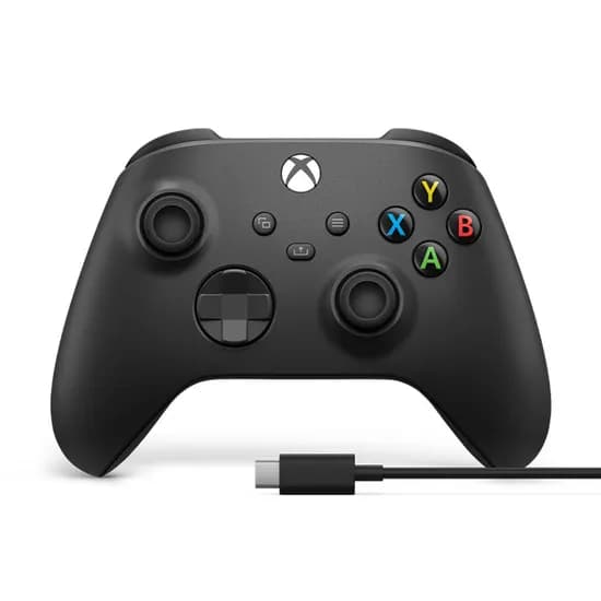 Xbox 무선 컨트롤러 + USB-C 케이블, 카본 블랙, 1개