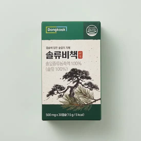 동국 솔류비책 솔잎증류농축액 100% 30캡슐 1개