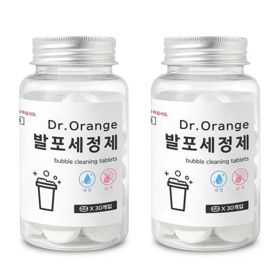 닥터오렌지 발포 텀블러 세정제 30개입 150g 2개