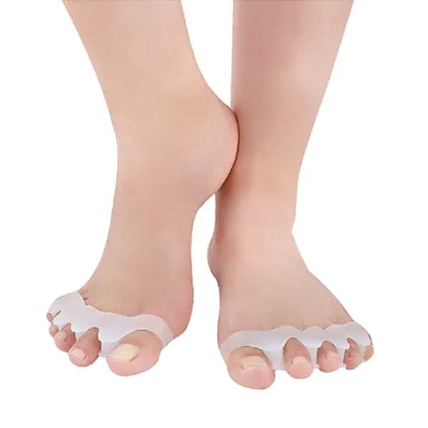 실리콘 발가락 교정기 흰색 1쌍 2개