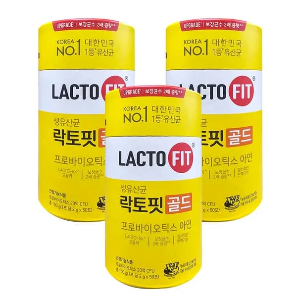 종근당건강 락토핏 골드 2g 50포 3개