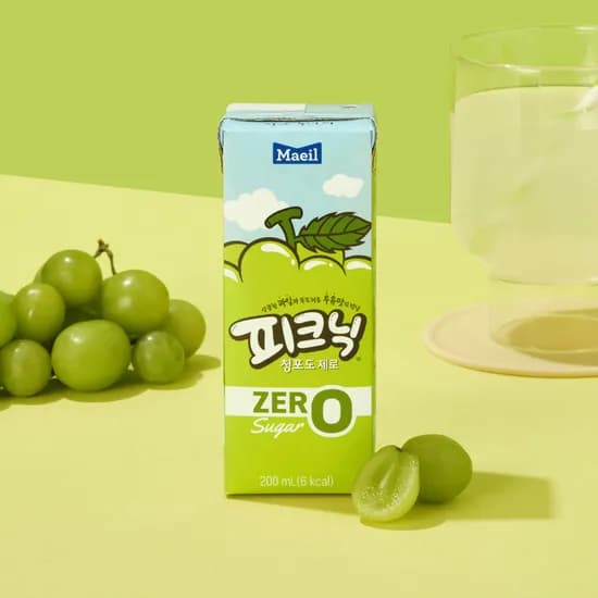 매일유업 피크닉 제로 청포도 200ml 24개 매일유업 피크닉 제로 청포도 200ml 24개