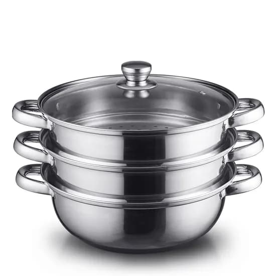 더 퀸 포토프 스테인레스 IH 3단 찜기