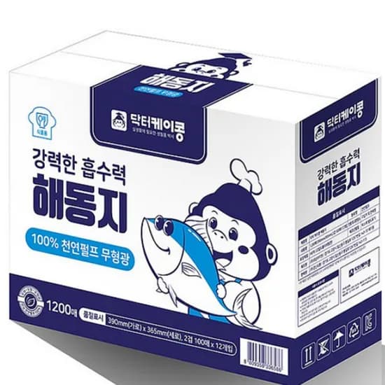 닥터케이콩 고급형 해동지, 1200매, 1개