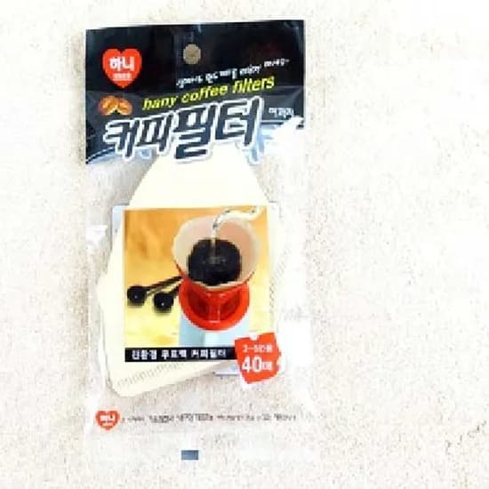 하니 커피필터, 2-5인용, 40매, 1개