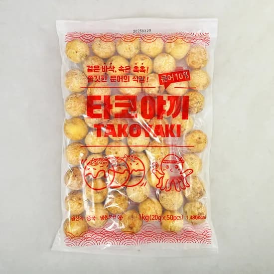 지엔씨 타코야끼 냉동 1kg 1개