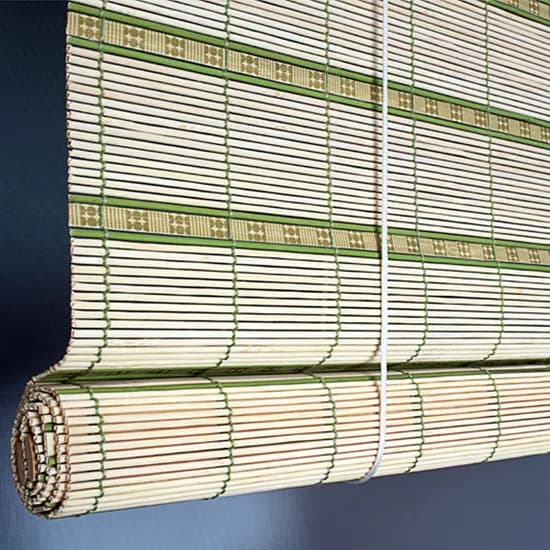 코매트 대나무 자동 문발, 그린, 120x160cm
