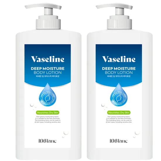 바세린 딥 모이스처 고보습 바디로션 1000ml 1+1 총 2개 12,400원