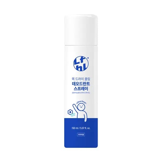 라이프홀릭 퀵 드라이 쿨링 데오드란트 스프레이, 오렌지 머스크, 150ml, 2개