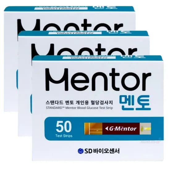 SD바이오센서 스탠다드 멘토 혈당 시험지 50매 3개