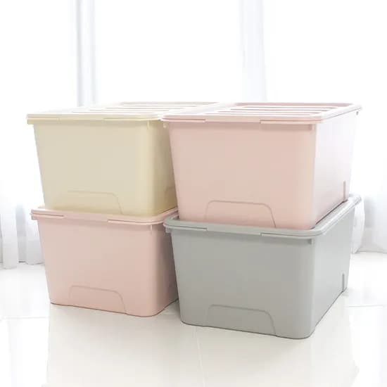 가쯔 마카롱 리빙박스 100L 아이보리 2개