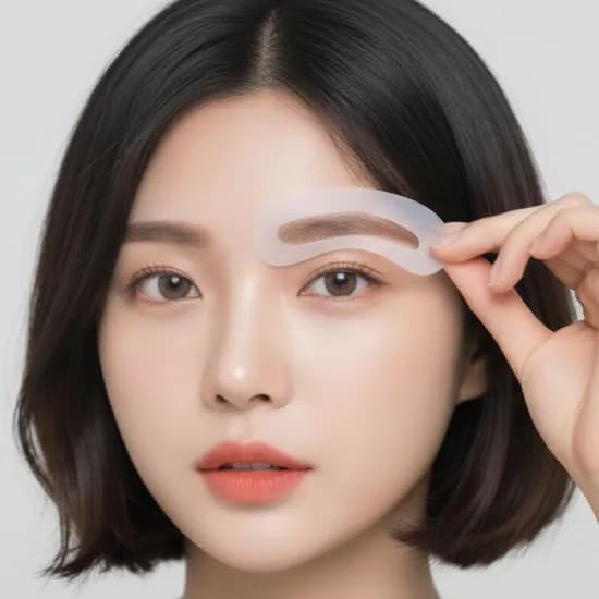 초보자 눈썹 그리기 가이드 메이크업 스텐실 틀, 3종묶음, 6세트