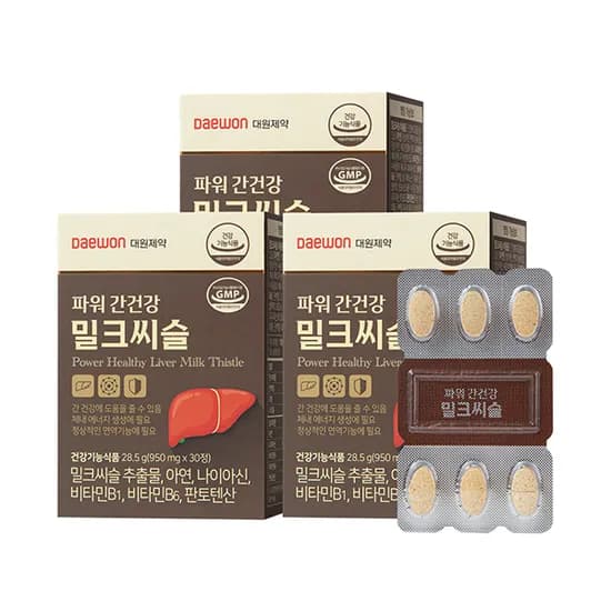 대원제약 파워 간건강 밀크씨슬 30정 3박스