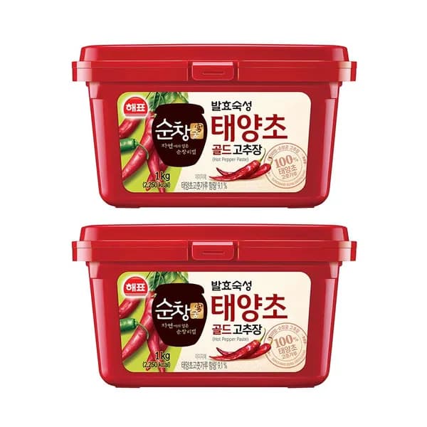 사조대림 순창궁 태양초 골드 고추장 1kg 2개