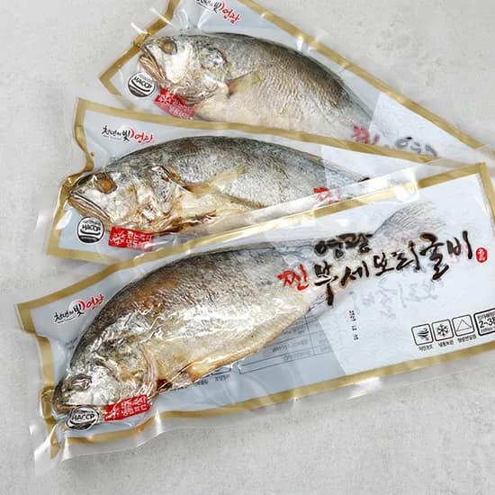 영광 법성포 찐 부세 보리굴비 가정용 내장 손질 210g 3마리