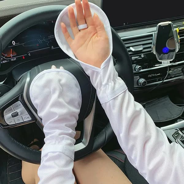 쿨링 손등커버 토시 화이트 1개
