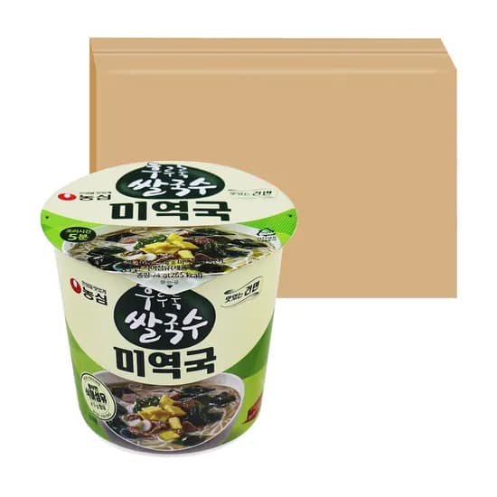 농심 후루룩 쌀국수 미역국 74g 12개