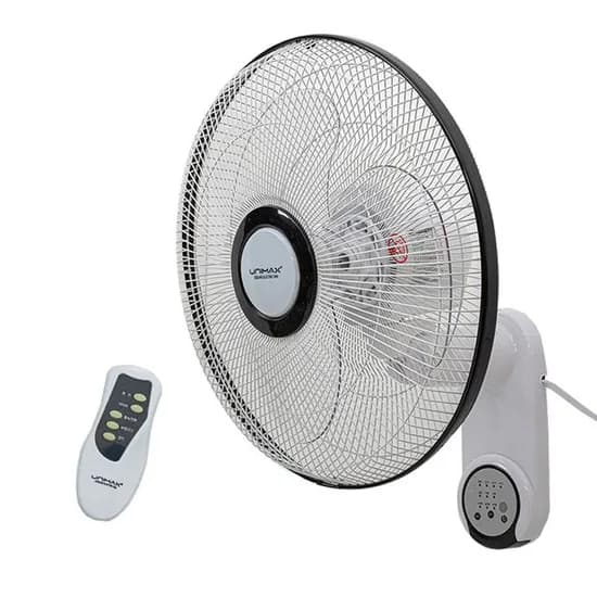 유니맥스 16 벽걸이형 선풍기 UMF-R8343W, 리모컨 포함, 3엽날개, 3단계 바람세기, 4시간 타이머
