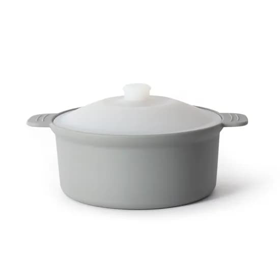 다용도 실리콘 계란찜기, 중, 700ml, 밀크 그레이, 1개