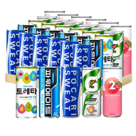 포카리스웨트 파워에이드 토레타 게토레이 이프로 240ml 30캔 1세트