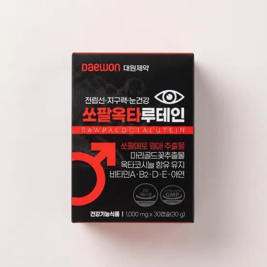 대원제약 쏘팔옥타루테인 1000mg 30캡슐 4개