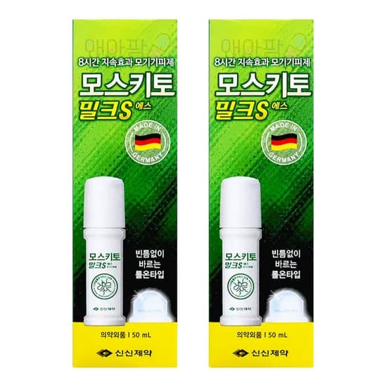 신신제약 모스키토 밀크S 에스 액 롤타입 50ml 2개