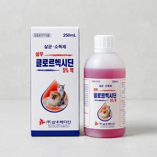 삼우 클로르헥시딘 5프로 액 250ml 3개