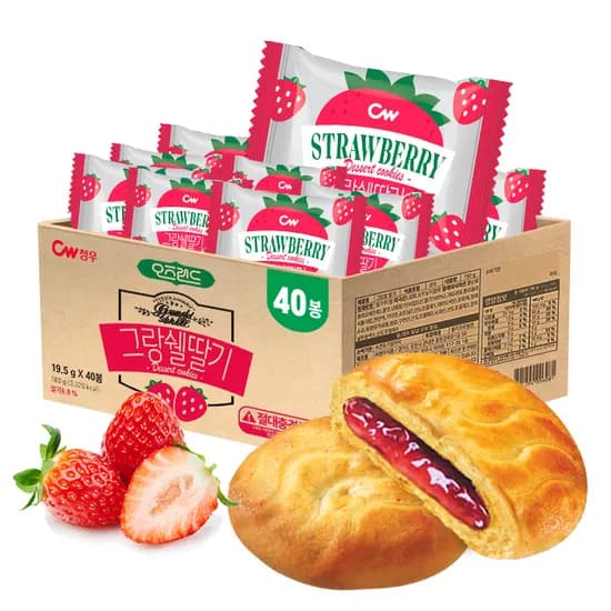 청우식품 그랑쉘 딸기, 780g, 1개