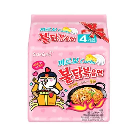 삼양 까르보 불닭볶음면 130g 4개