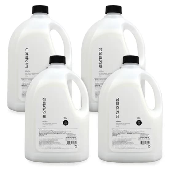 바른세탁소 로즈향 섬유유연제 2.5L 4개